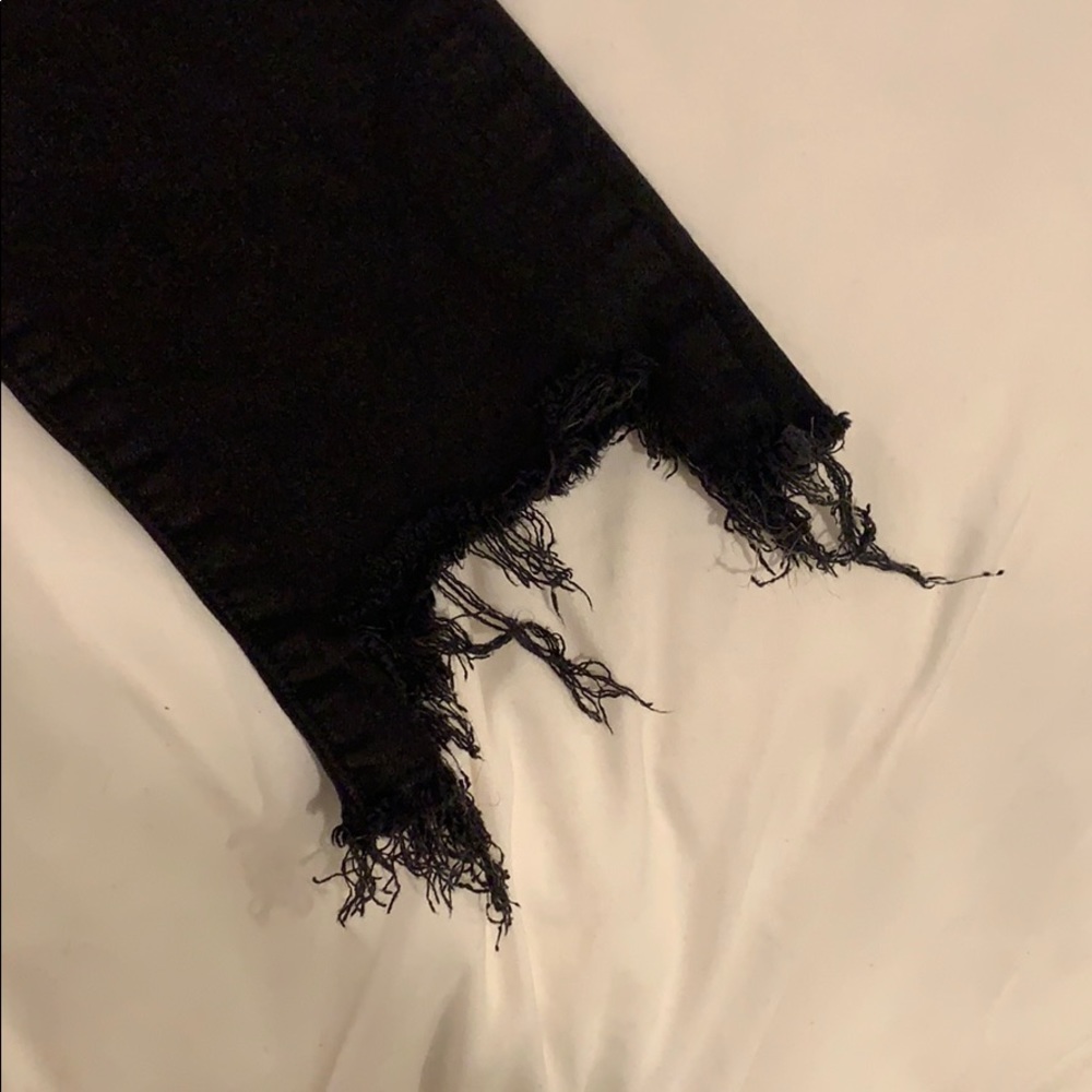 Black Skinny Ripped Jeans - Picture 3 of 5